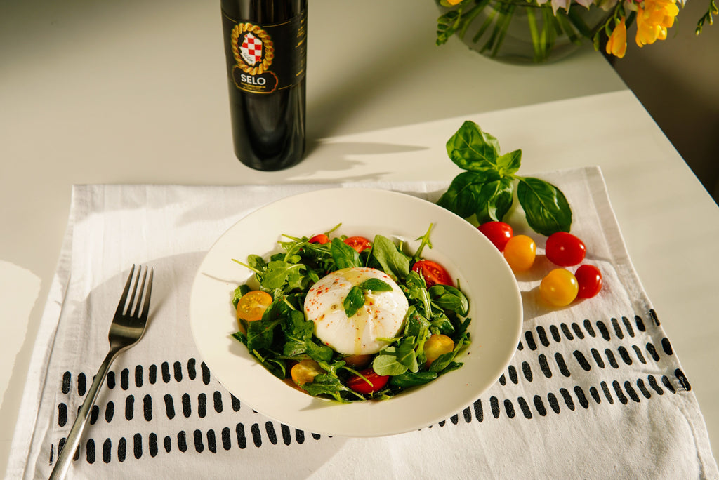 Croatian Burrata Grape Tomato Salad